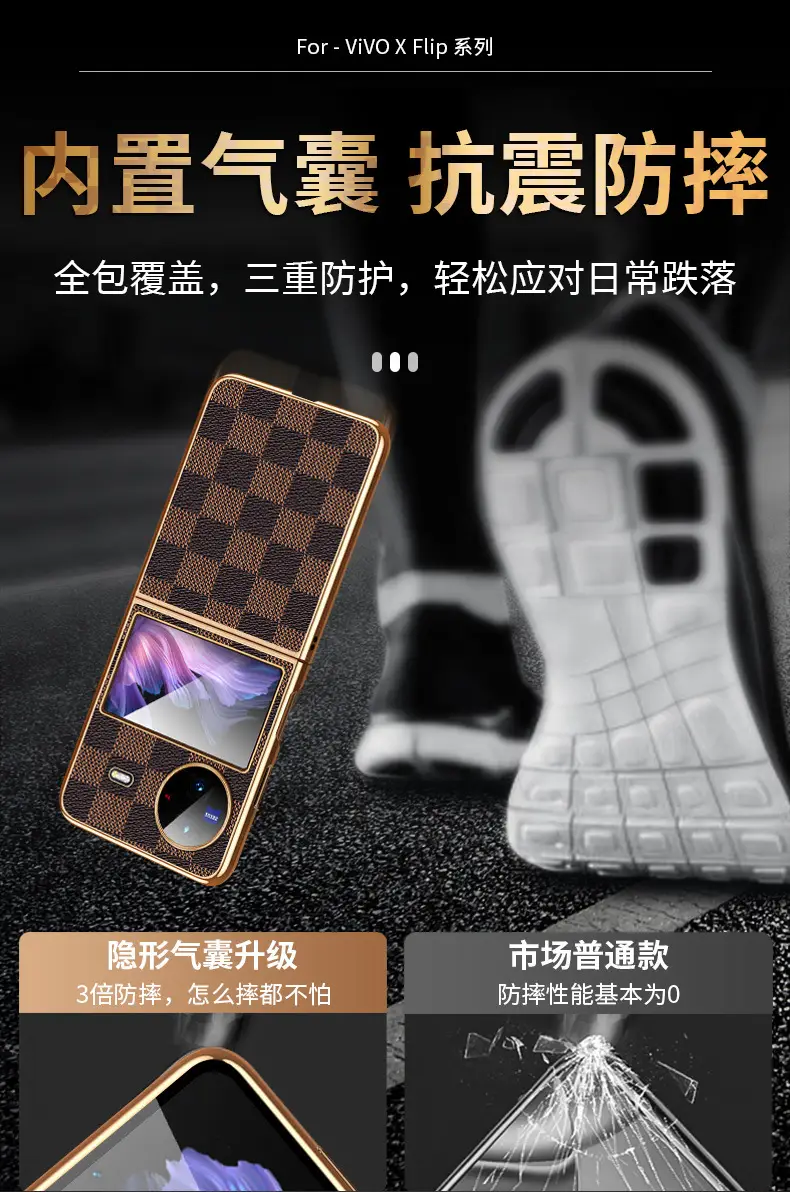Folding Phone Case with 8 Colors & Gold Plated Design — feature 12