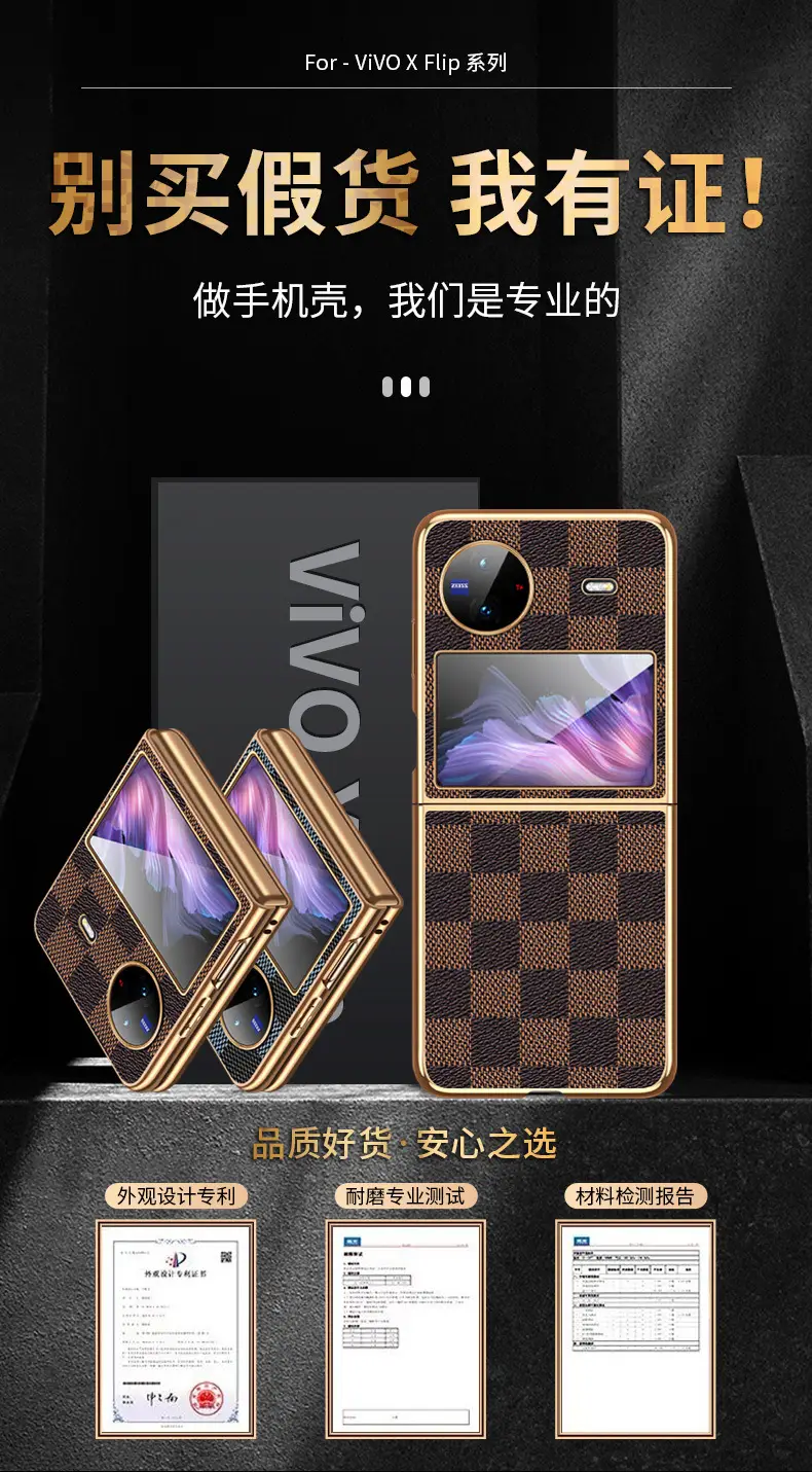 Folding Phone Case with 8 Colors & Gold Plated Design — feature 4