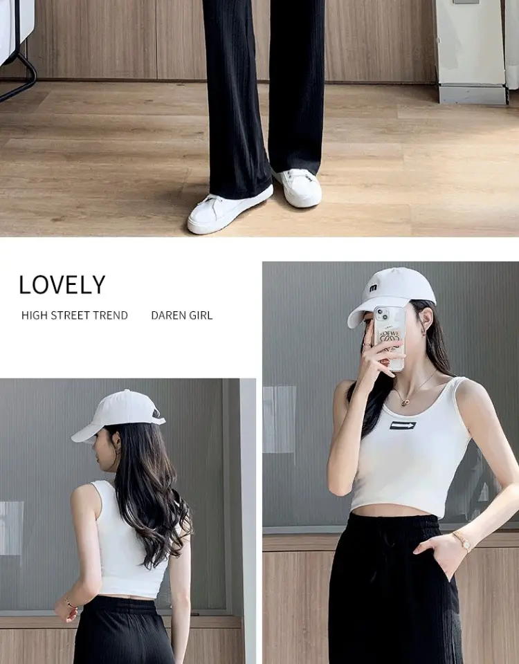 Pink Ice Silk Wide Leg Pants Women Summer — feature 27