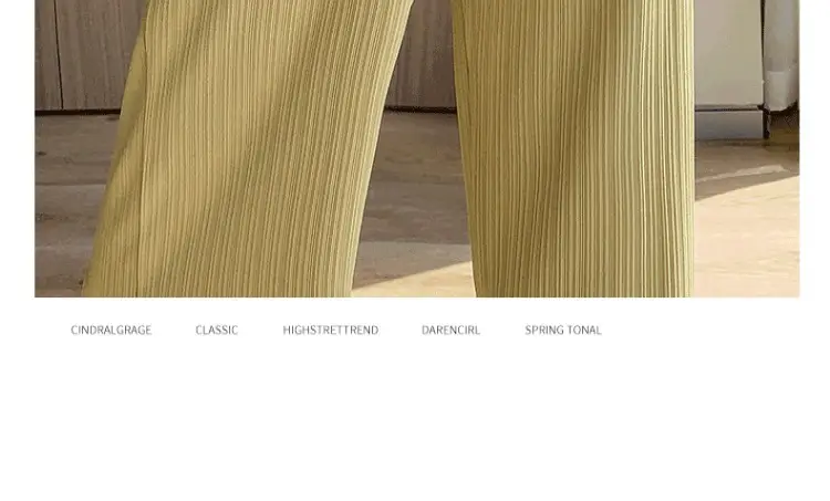 Pink Ice Silk Wide Leg Pants Women Summer — feature 33
