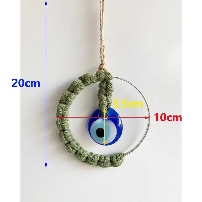 Turkish Blue Eye Pendant with Cross-Border Design - Image 2