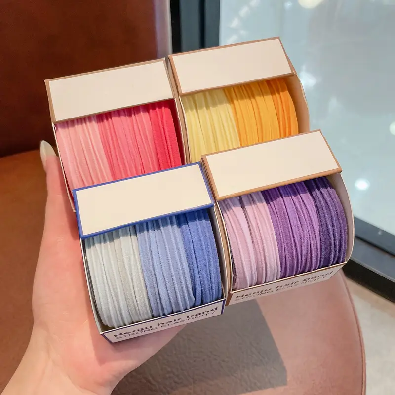 High Stretch Rubber Bands for Women Summer Hair Ties