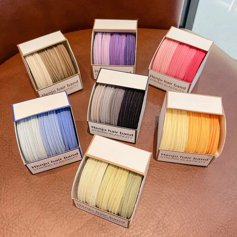 High Stretch Rubber Bands for Women Summer Hair Ties