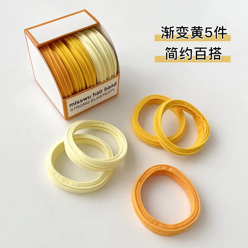 High Stretch Rubber Bands for Women Summer Hair Ties