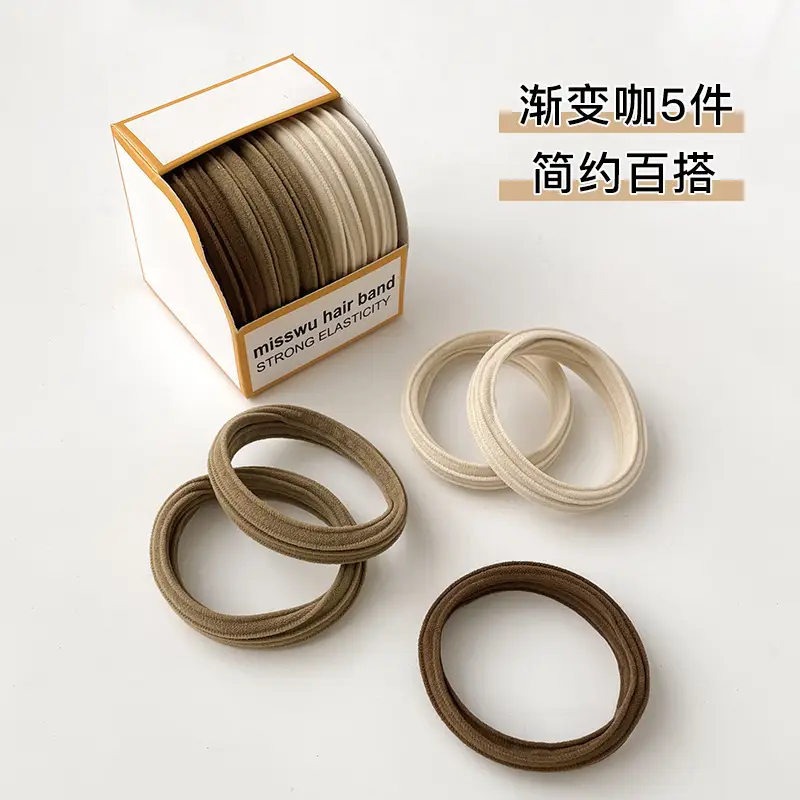 High Stretch Rubber Bands for Women Summer Hair Ties