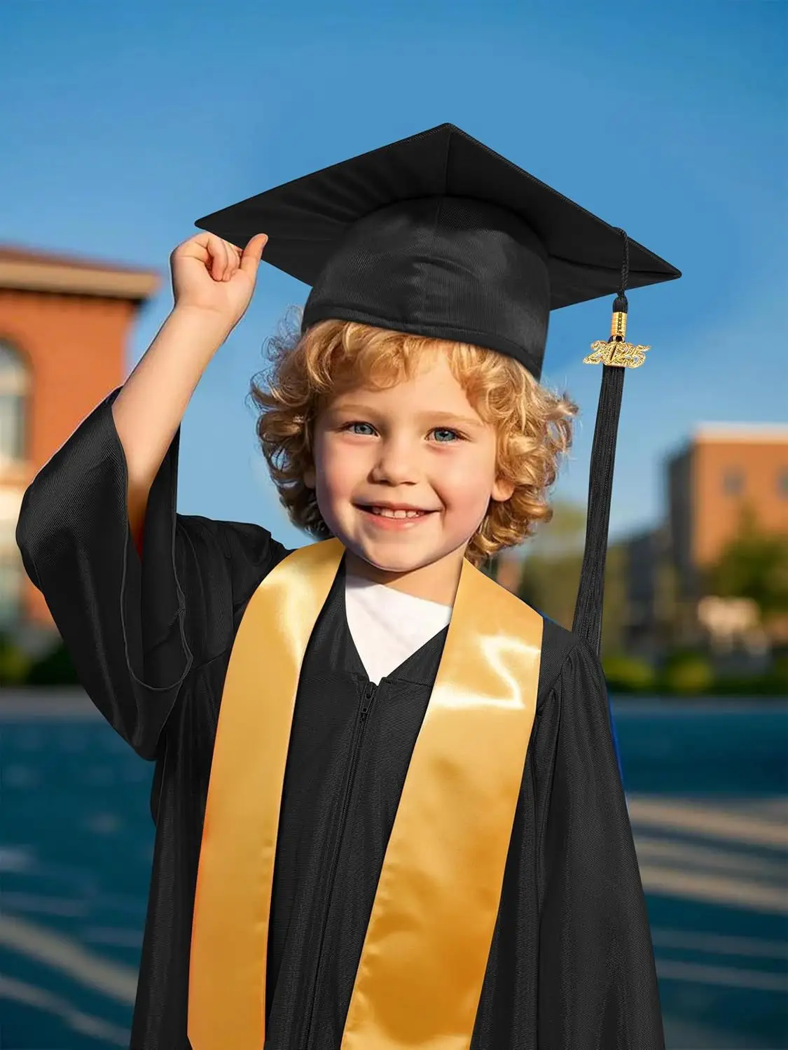 Purple Knitted Graduation Suit for Kids Kindergarten Primary School — feature 11