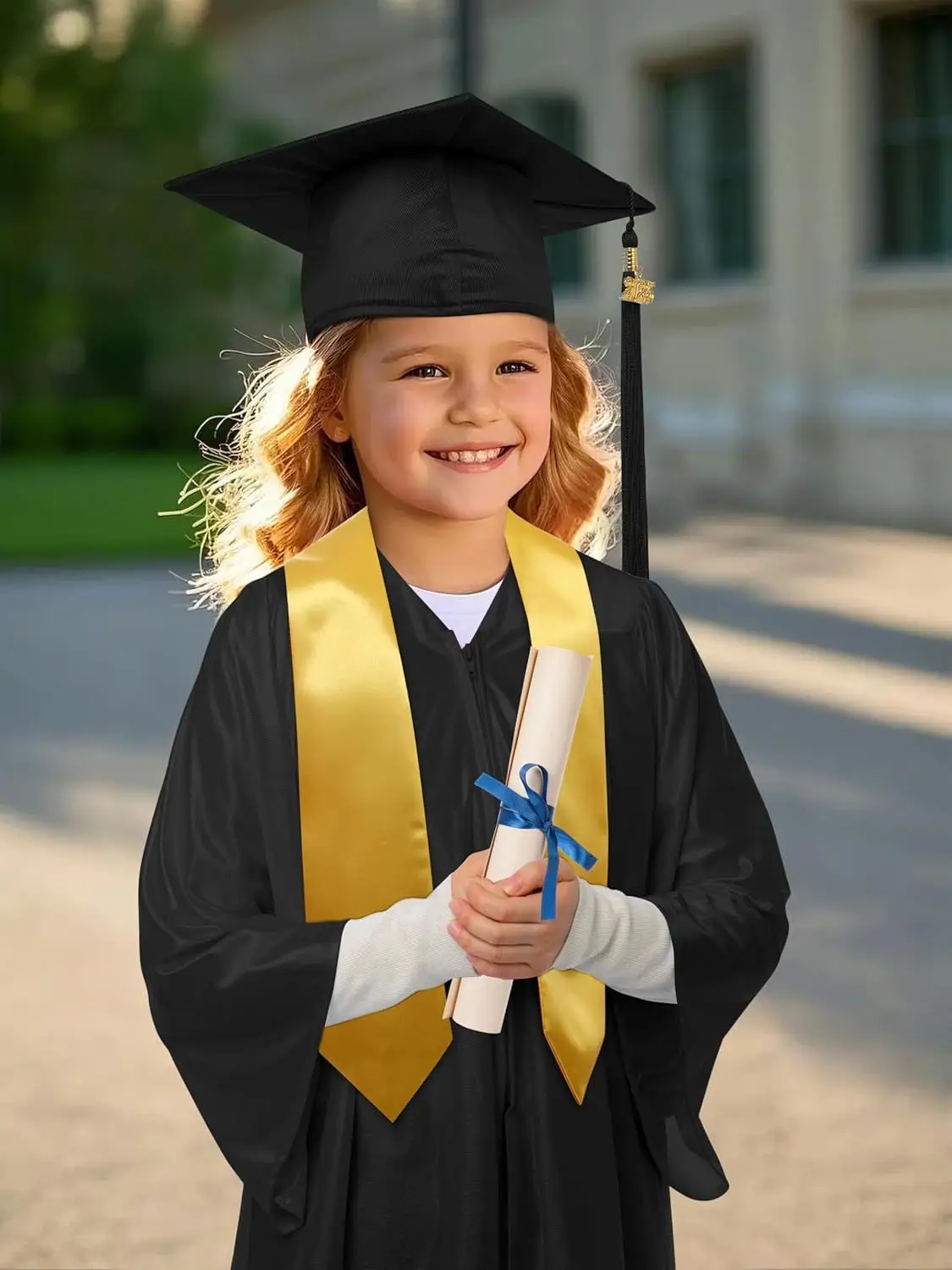 Purple Knitted Graduation Suit for Kids Kindergarten Primary School — feature 12