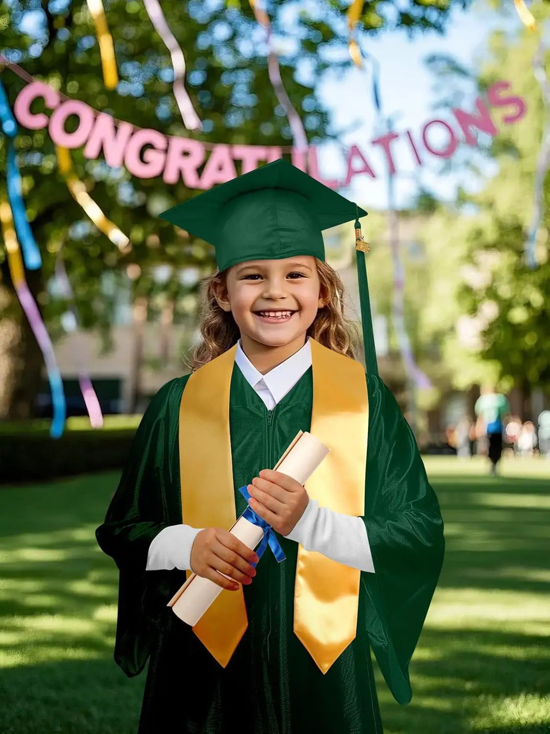 Purple Knitted Graduation Suit for Kids Kindergarten Primary School — feature 13
