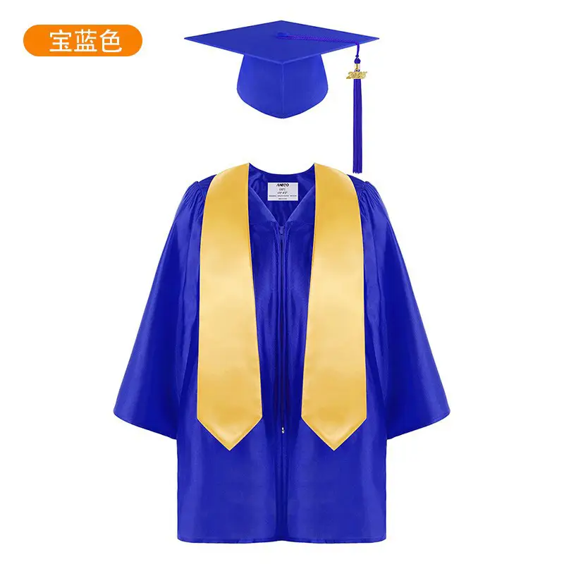 Purple Knitted Graduation Suit for Kids Kindergarten Primary School - Image 12