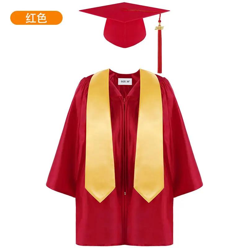 Purple Knitted Graduation Suit for Kids Kindergarten Primary School - Image 4