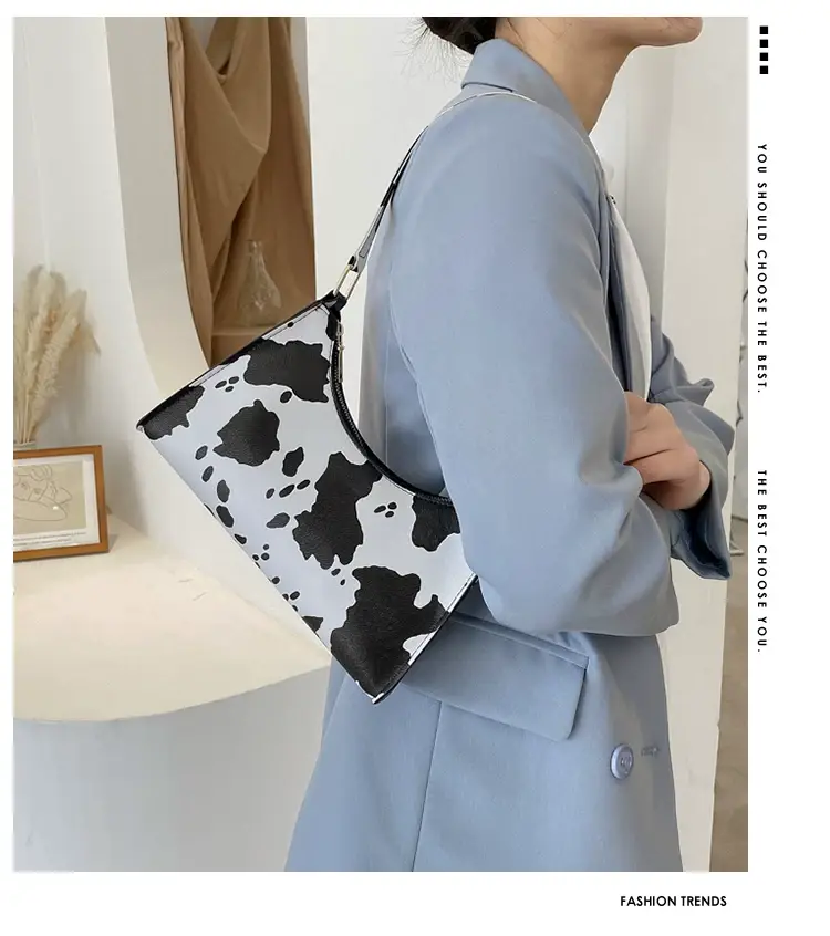 Cow Print Shoulder Bag for Women Leopard Pattern 2025 — feature 1