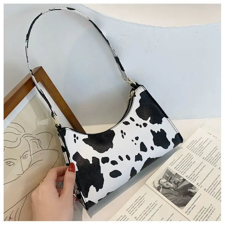 Cow Print Shoulder Bag for Women Leopard Pattern 2025 — feature 21