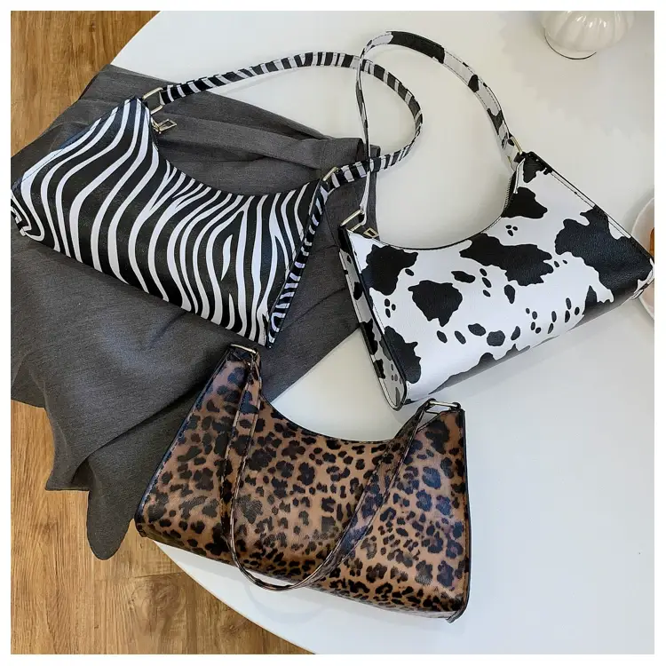 Cow Print Shoulder Bag for Women Leopard Pattern 2025 — feature 27