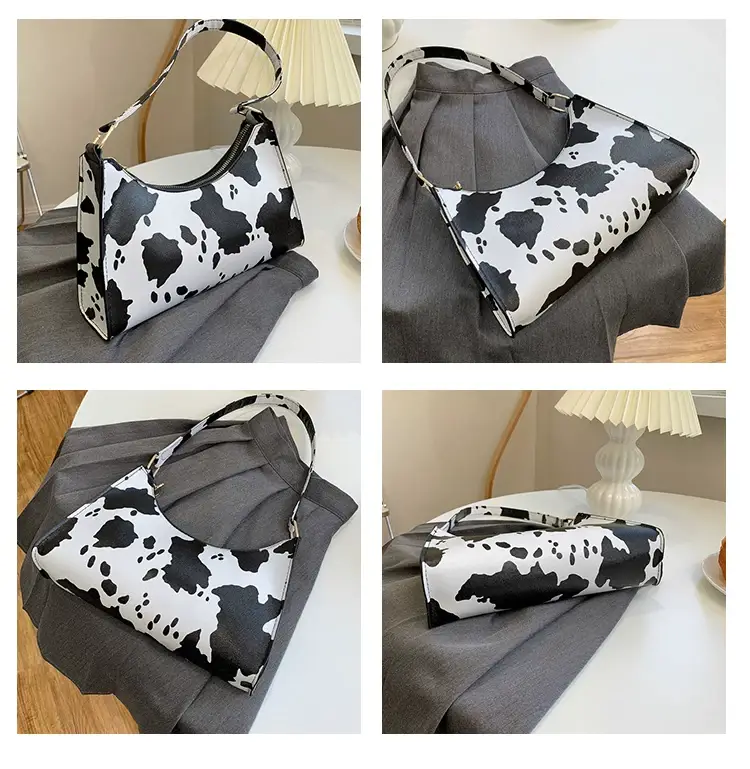 Cow Print Shoulder Bag for Women Leopard Pattern 2025 — feature 3
