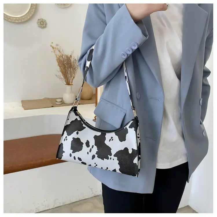 Cow Print Shoulder Bag for Women Leopard Pattern 2025 — feature 44