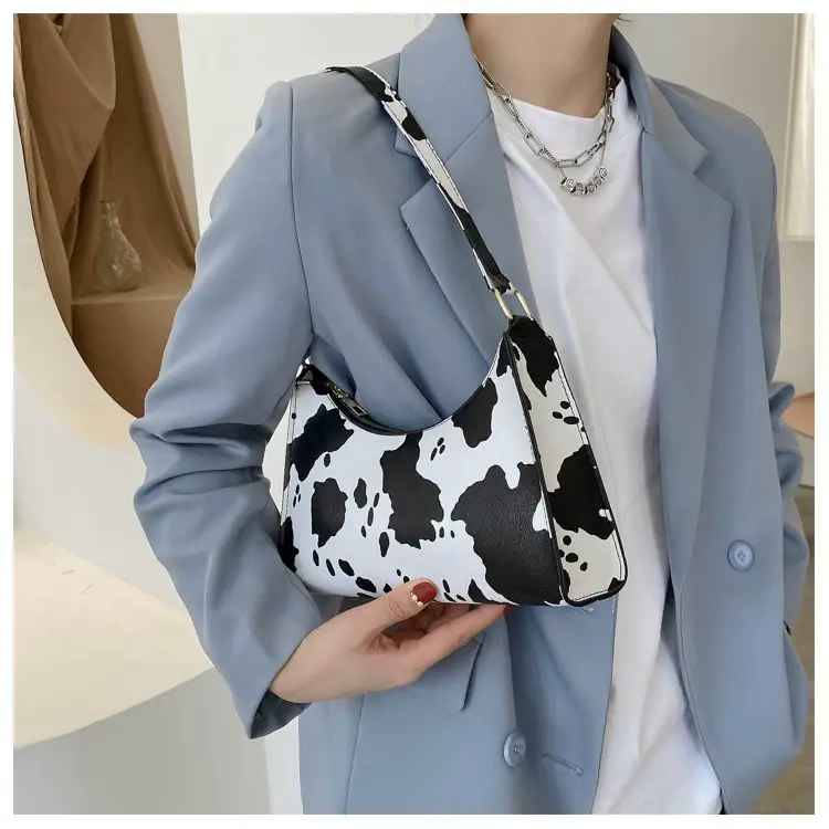 Cow Print Shoulder Bag for Women Leopard Pattern 2025 — feature 45