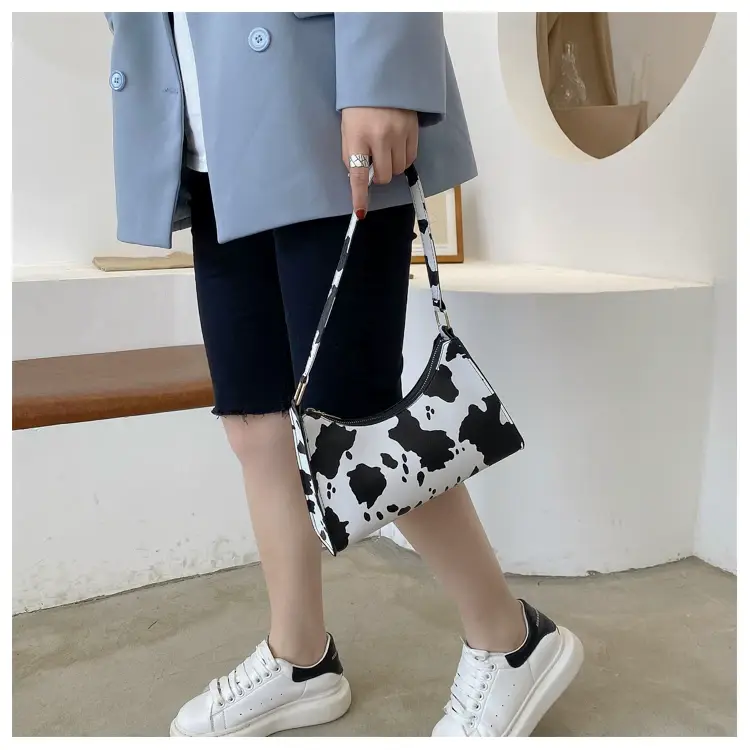 Cow Print Shoulder Bag for Women Leopard Pattern 2025 — feature 46