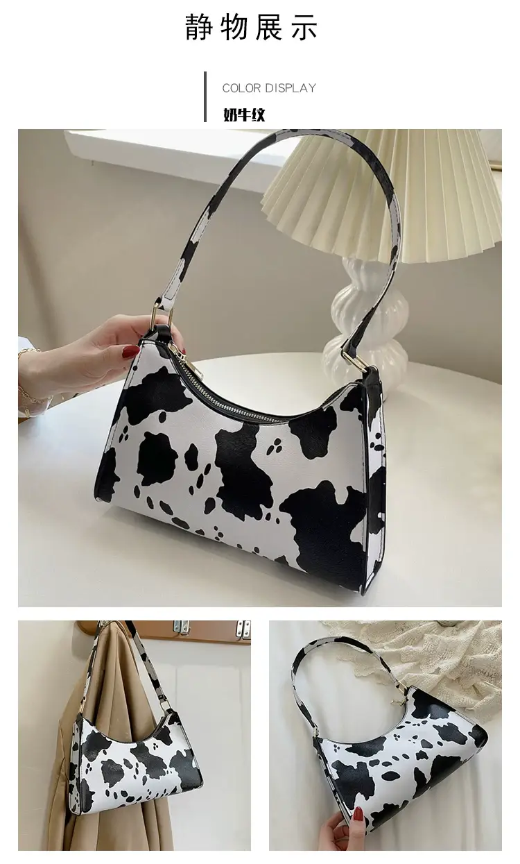 Cow Print Shoulder Bag for Women Leopard Pattern 2025 — feature 7