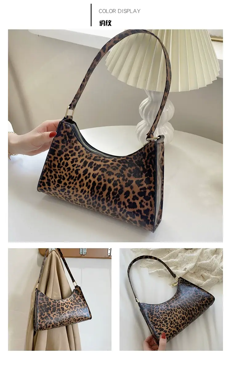 Cow Print Shoulder Bag for Women Leopard Pattern 2025 — feature 9