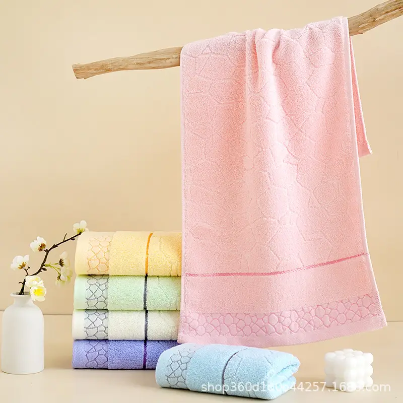 Factory Wholesale Thick Cotton Bath Towel Set Multi Color - Image 48