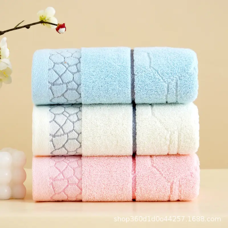 Factory Wholesale Thick Cotton Bath Towel Set Multi Color - Image 22