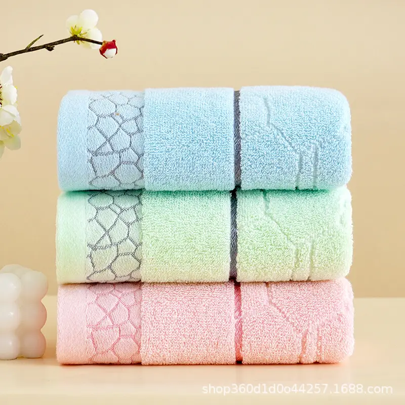 Factory Wholesale Thick Cotton Bath Towel Set Multi Color - Image 24