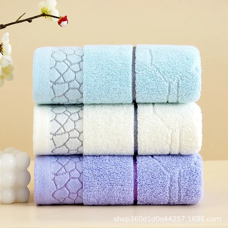 Factory Wholesale Thick Cotton Bath Towel Set Multi Color - Image 26
