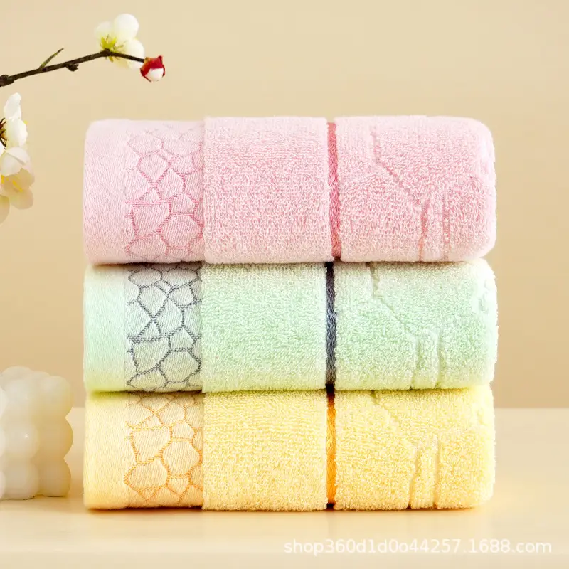 Factory Wholesale Thick Cotton Bath Towel Set Multi Color - Image 31