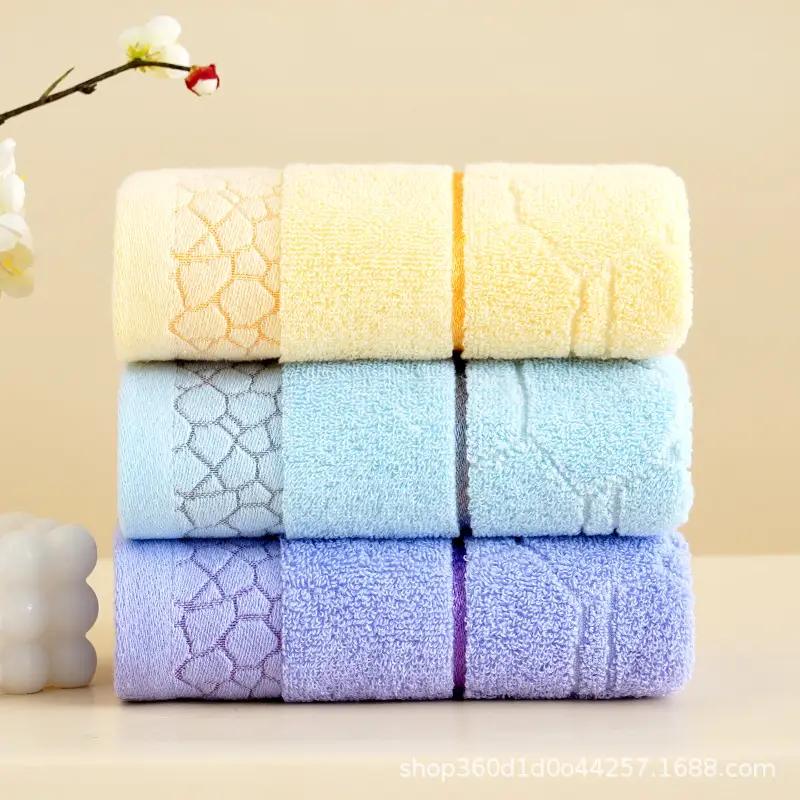 Factory Wholesale Thick Cotton Bath Towel Set Multi Color - Image 33