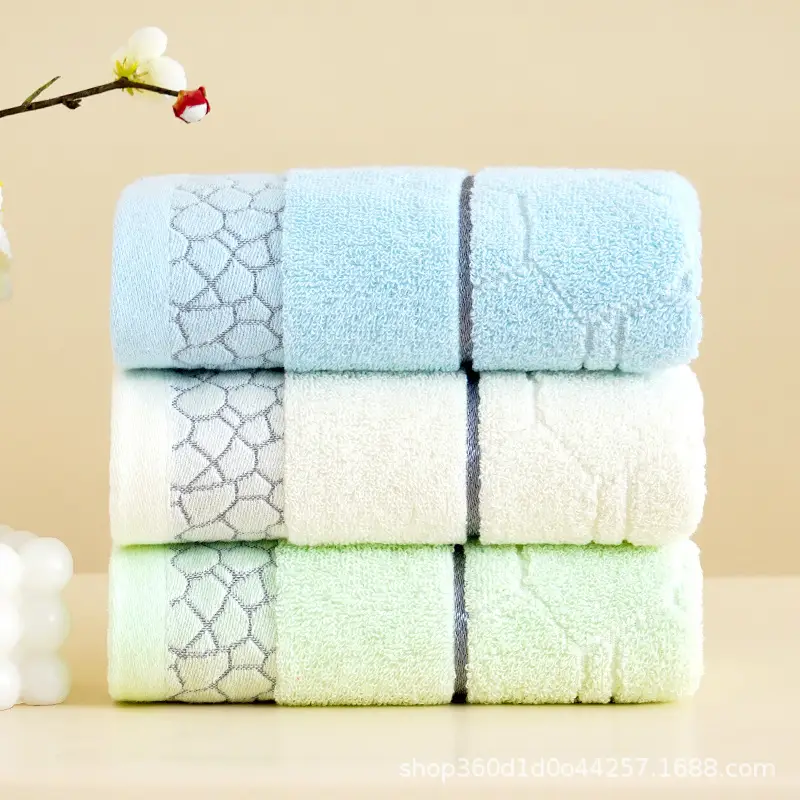Factory Wholesale Thick Cotton Bath Towel Set Multi Color - Image 34
