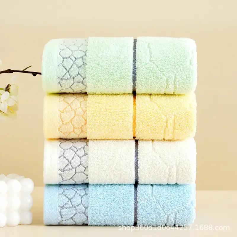 Factory Wholesale Thick Cotton Bath Towel Set Multi Color - Image 37