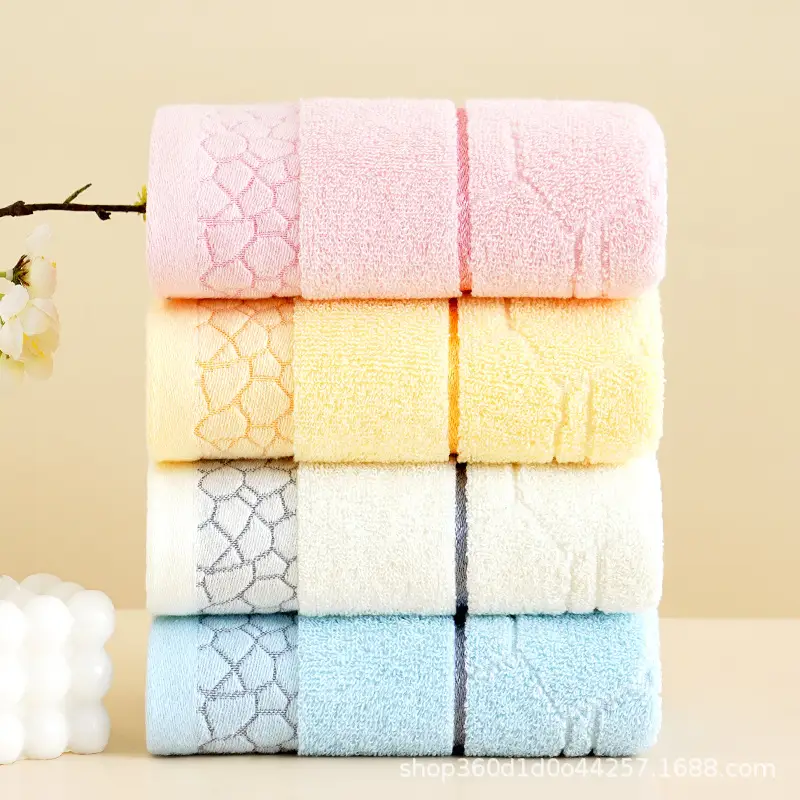 Factory Wholesale Thick Cotton Bath Towel Set Multi Color - Image 38