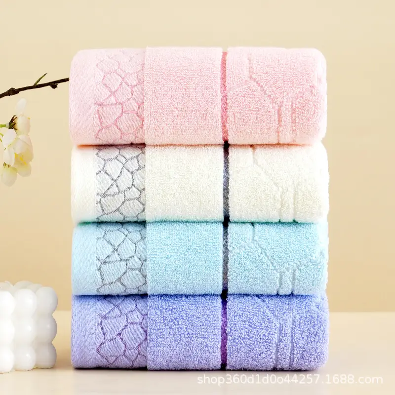 Factory Wholesale Thick Cotton Bath Towel Set Multi Color - Image 40