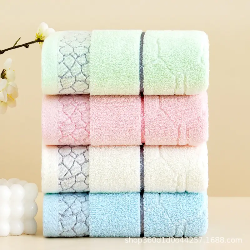Factory Wholesale Thick Cotton Bath Towel Set Multi Color - Image 41