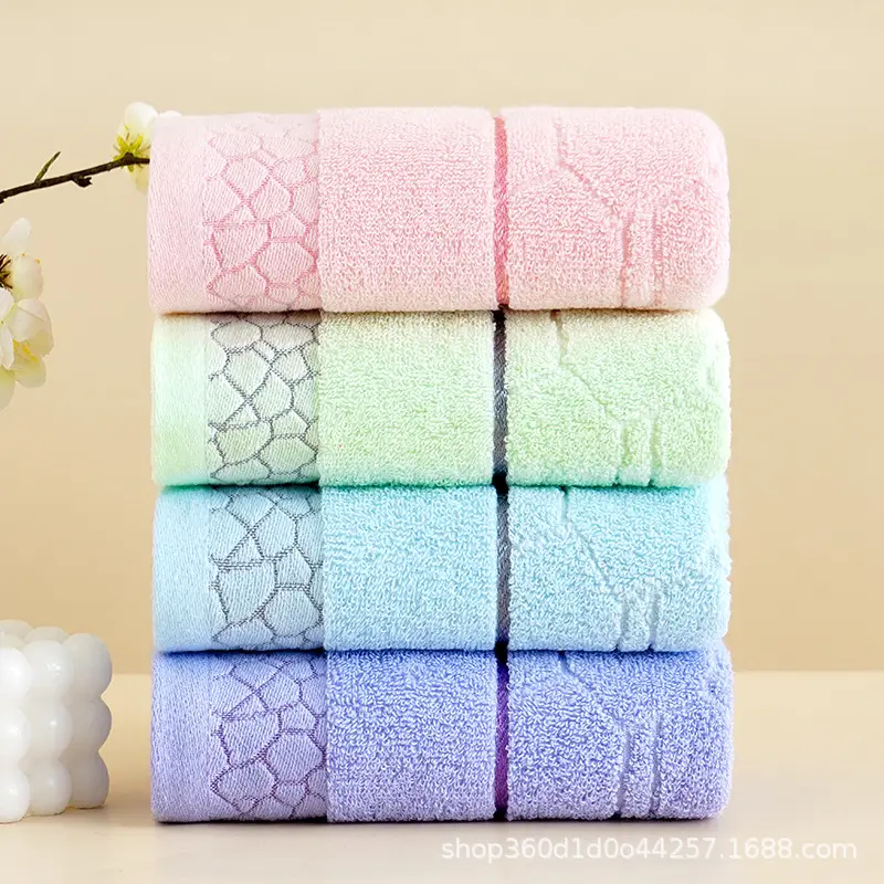 Factory Wholesale Thick Cotton Bath Towel Set Multi Color - Image 44
