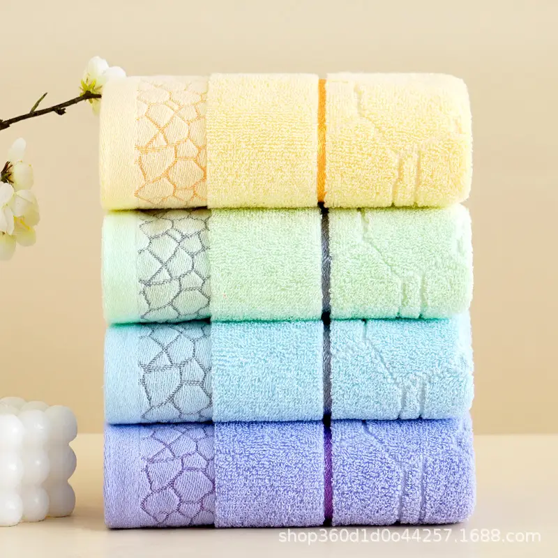Factory Wholesale Thick Cotton Bath Towel Set Multi Color - Image 45