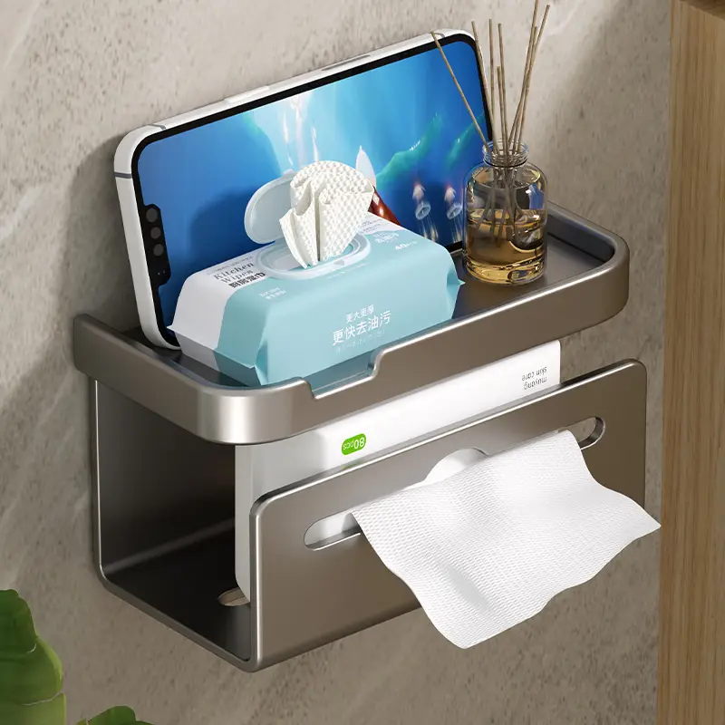 Bathroom Tissue Holder with Punch-Free Pump - Image 6
