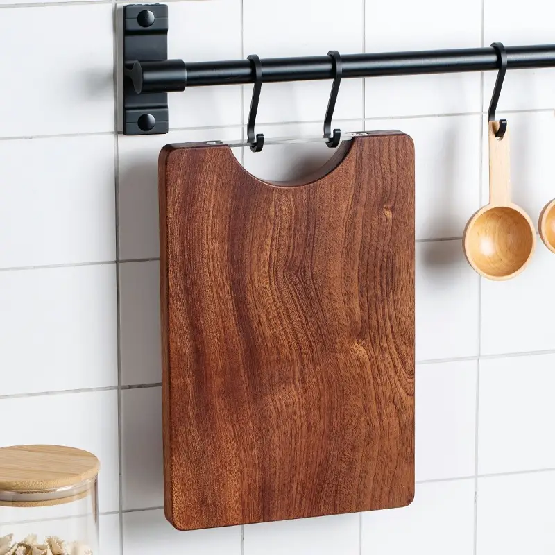 Black Sandalwood Cutting Board Double Sided Kitchen Use - Image 6