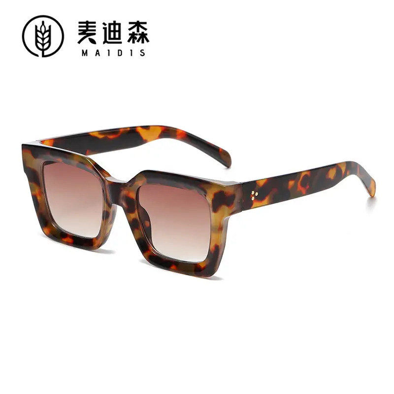 Square Frame Sunglasses European American Fashion Travel Posing