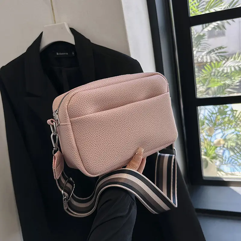 Women's Black Crossbody Bag Small Square 2023 - Image 4