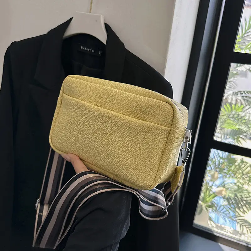 Women's Black Crossbody Bag Small Square 2023 - Image 5