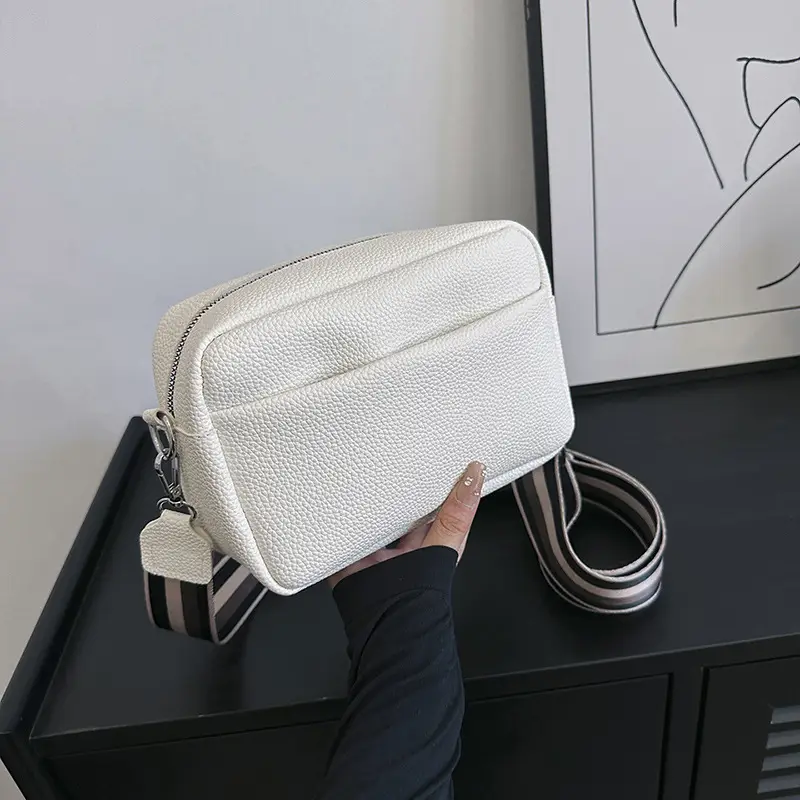 Women's Black Crossbody Bag Small Square 2023 - Image 6