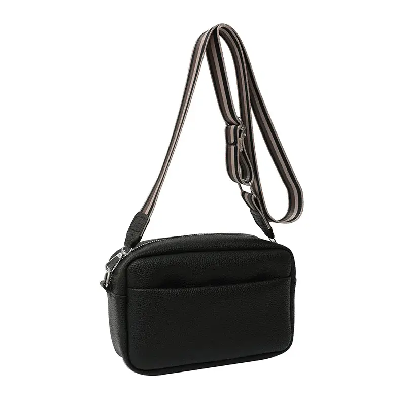 Women's Black Crossbody Bag Small Square 2023 - Image 7