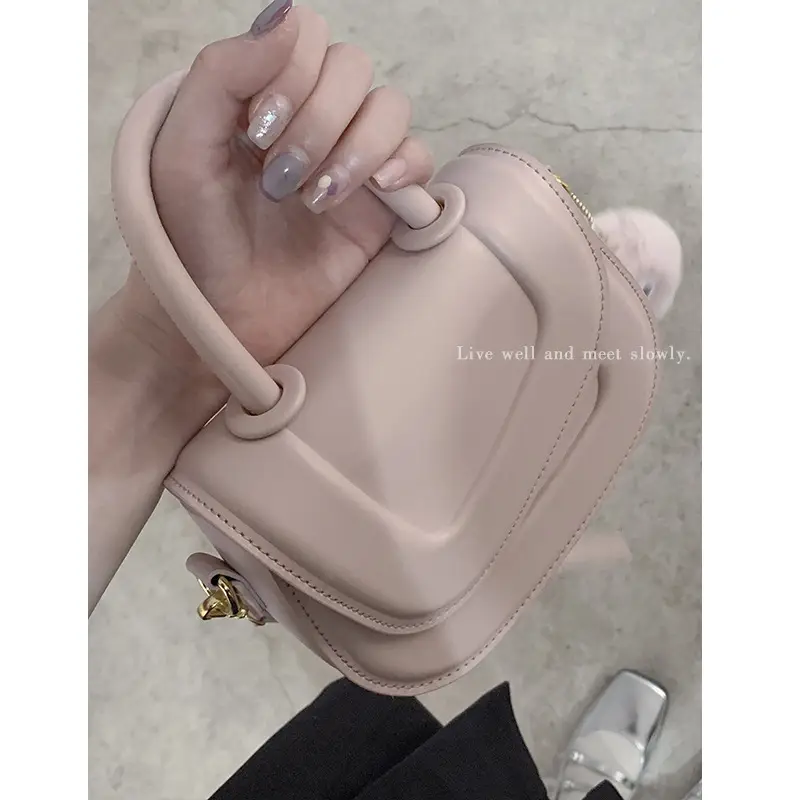 Women's White Square Shoulder Bag 2023 Korean Style - Image 9