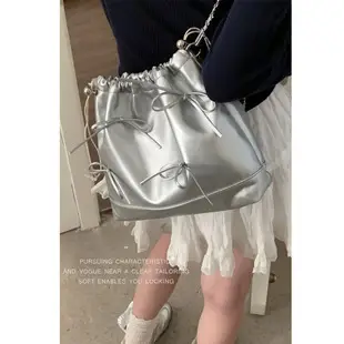Women's White Square Shoulder Bag 2023 Korean Style — feature 11