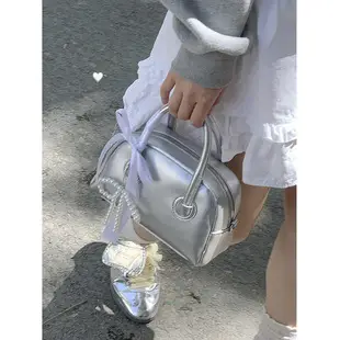 Women's White Square Shoulder Bag 2023 Korean Style — feature 15