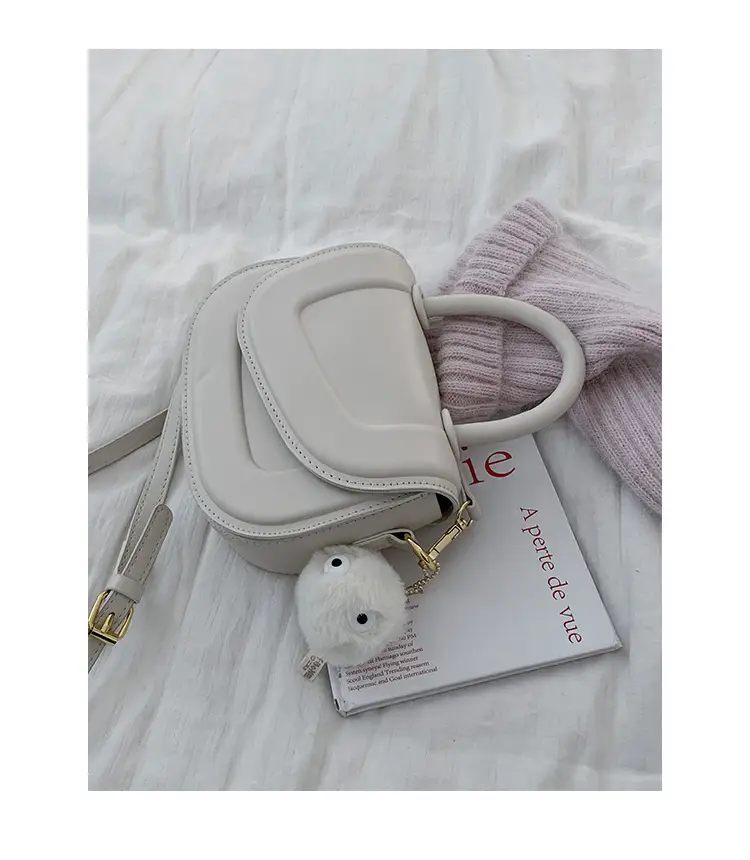 Women's White Square Shoulder Bag 2023 Korean Style — feature 35