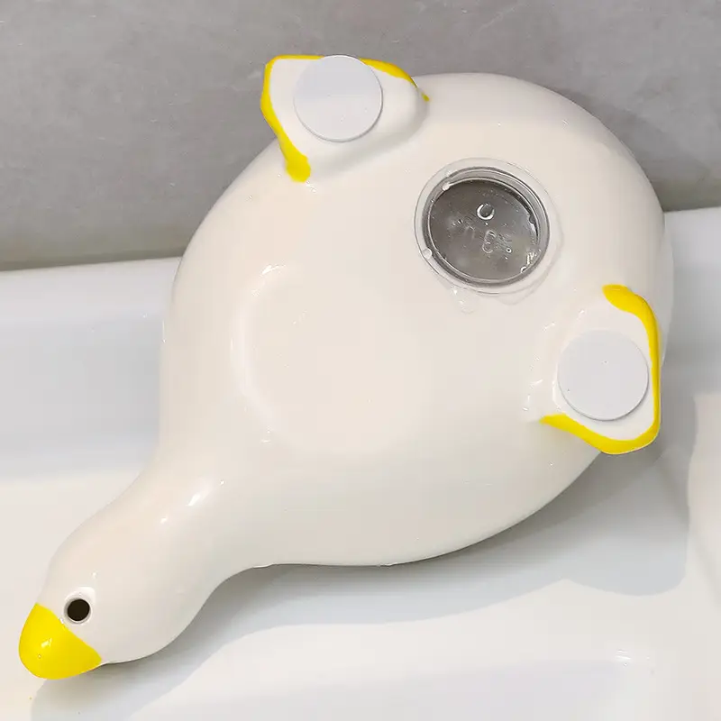 Cute White Ceramic Duck Soap Box with Yellow Feet - Image 14