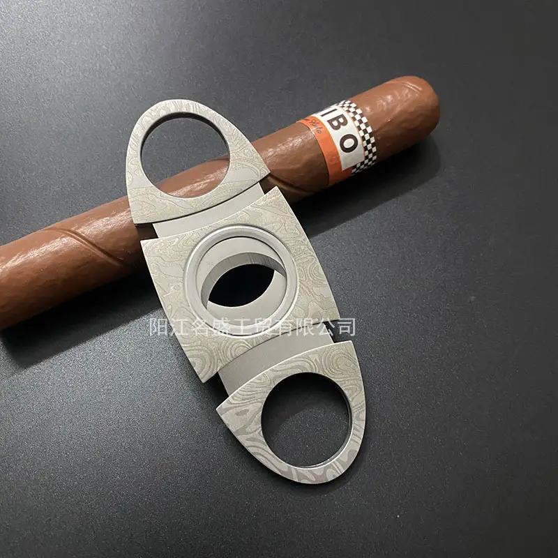 Stainless Steel Cigar Cutter Double Blade Sharp Portable