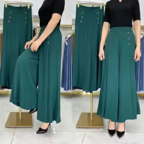 Women's Wide Leg Pants with High Waist Cut 2023 - Image 9